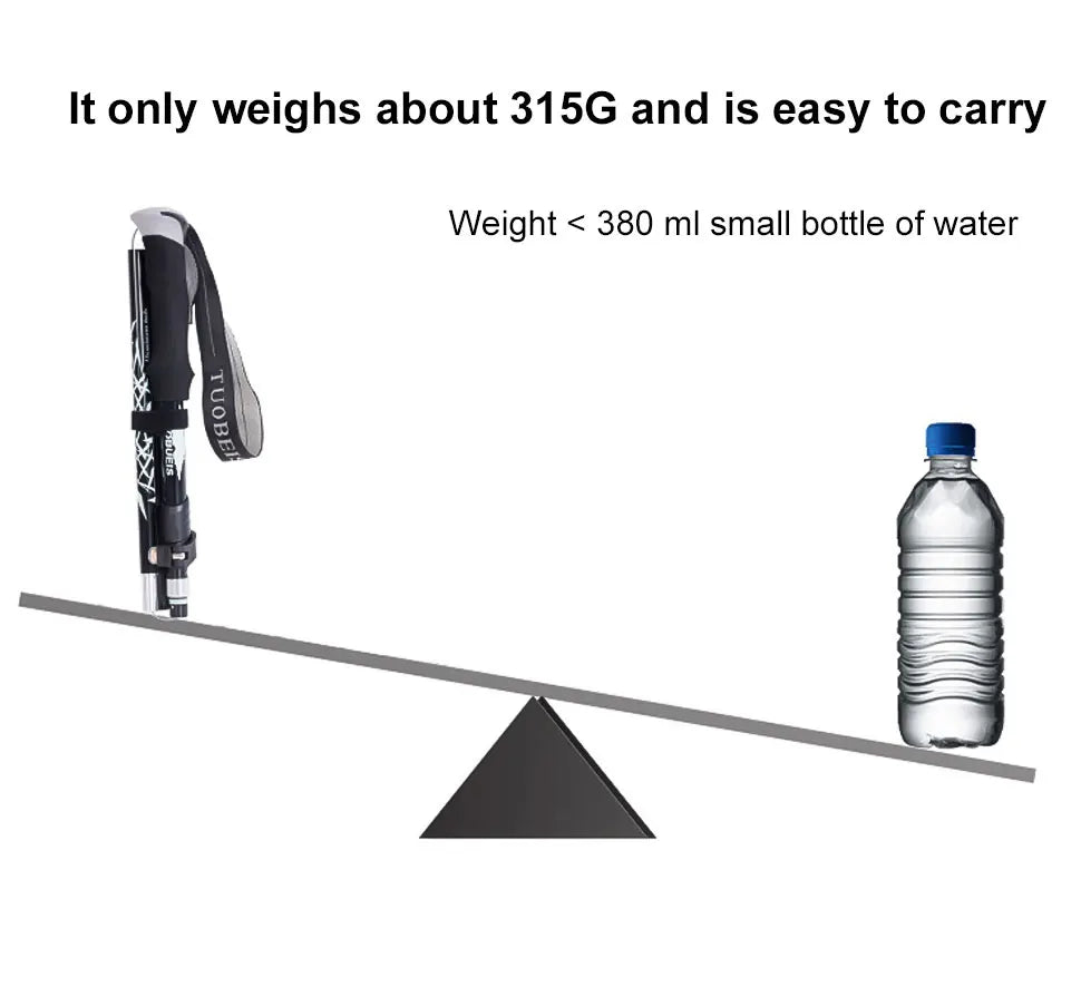 Telescopic 4-Section Trekking Pole