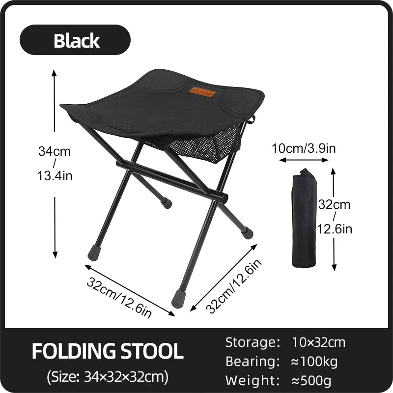 Portable Folding Storage Stool