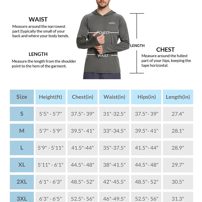 Men's UPF 50+ Long Sleeve Hoodie