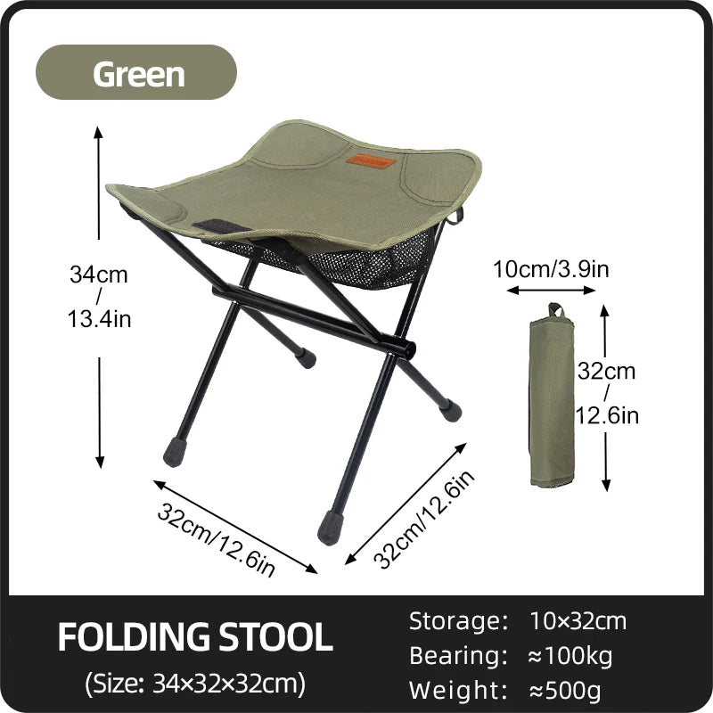 Portable Folding Storage Stool