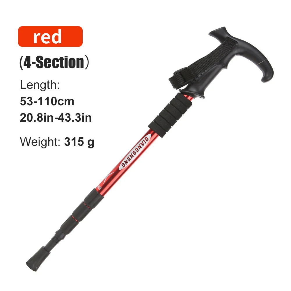 Telescopic 4-Section Trekking Pole