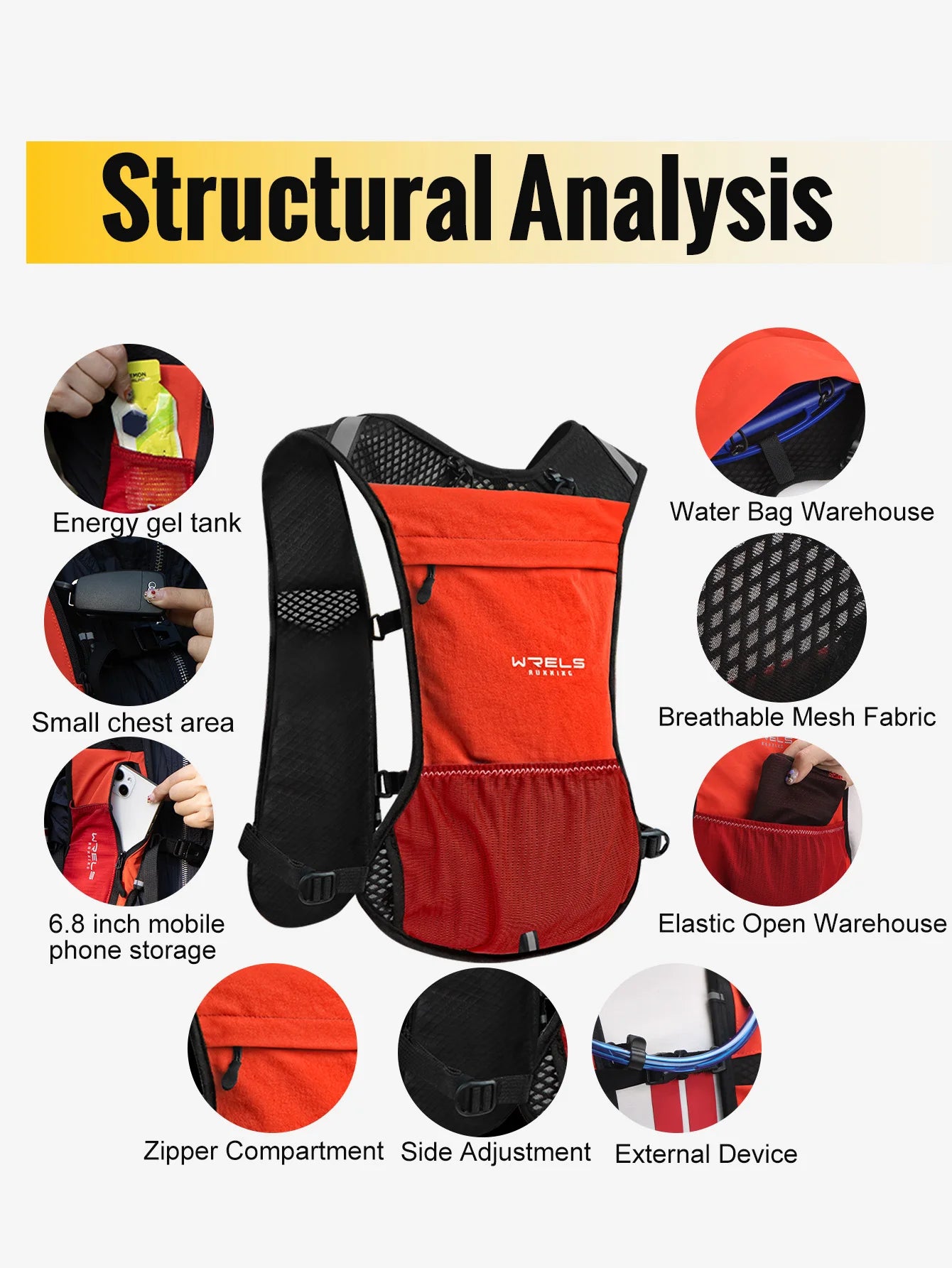 Hydration Vest With Water Bladder