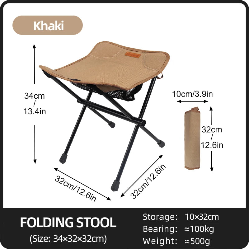 Portable Folding Storage Stool