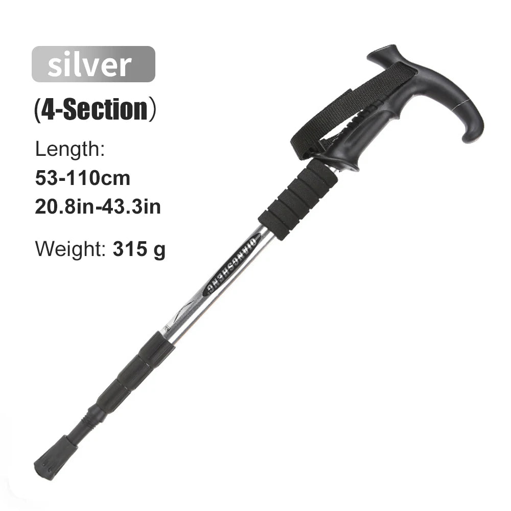 Telescopic 4-Section Trekking Pole