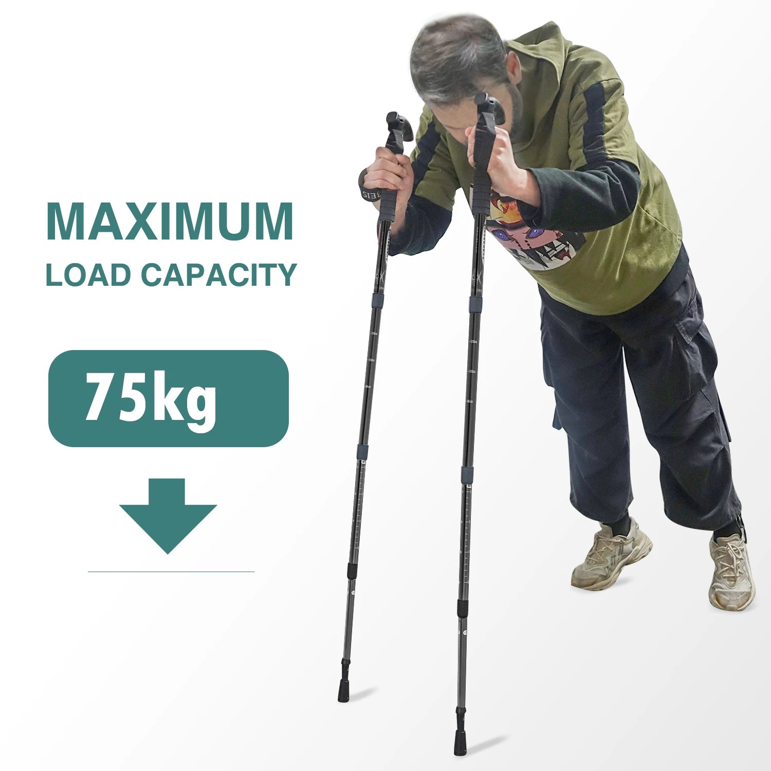 Telescopic 4-Section Trekking Pole