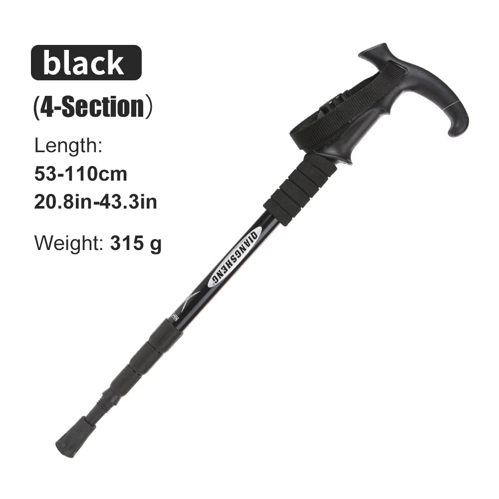 Telescopic 4-Section Trekking Pole